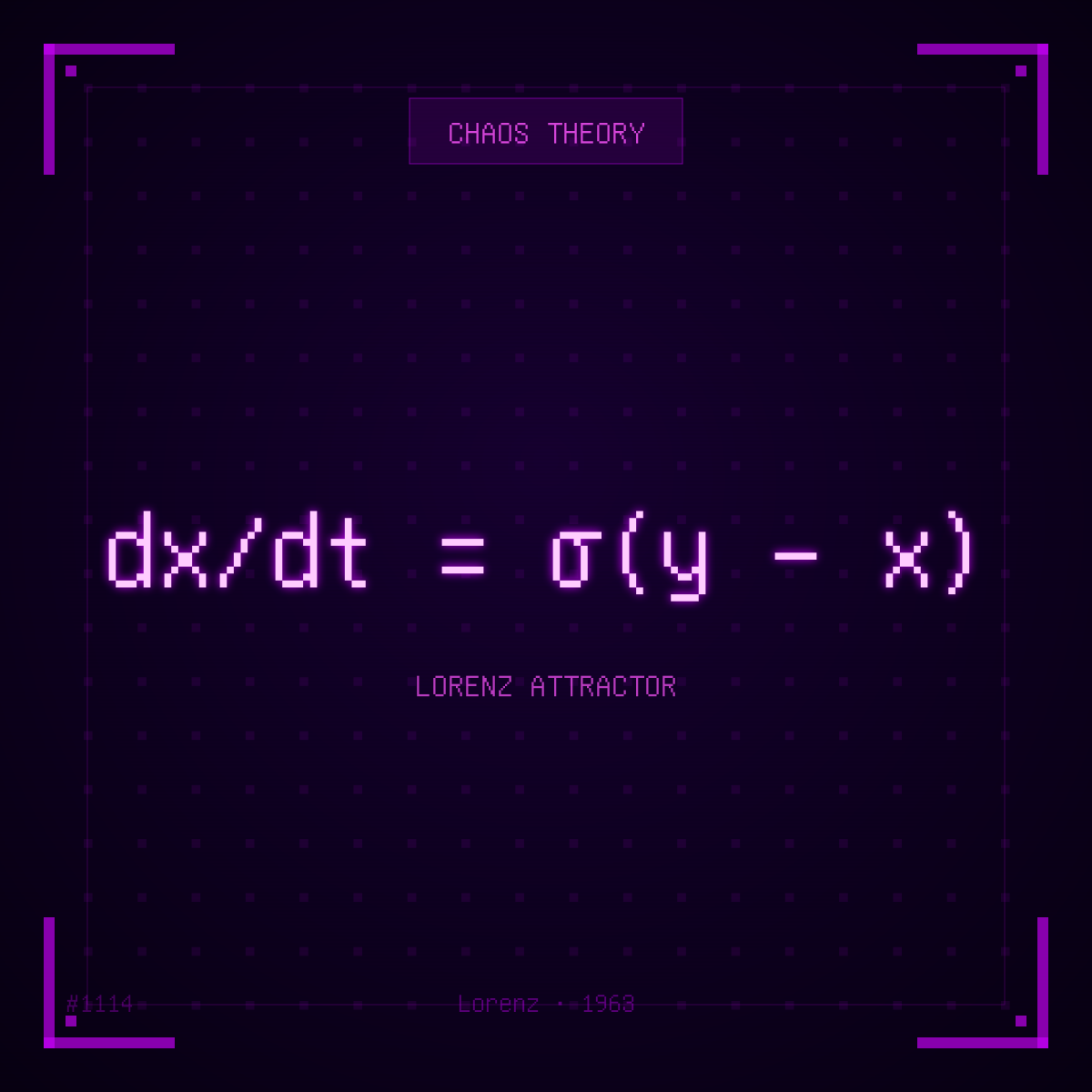 dx/dt = σ(y − x)