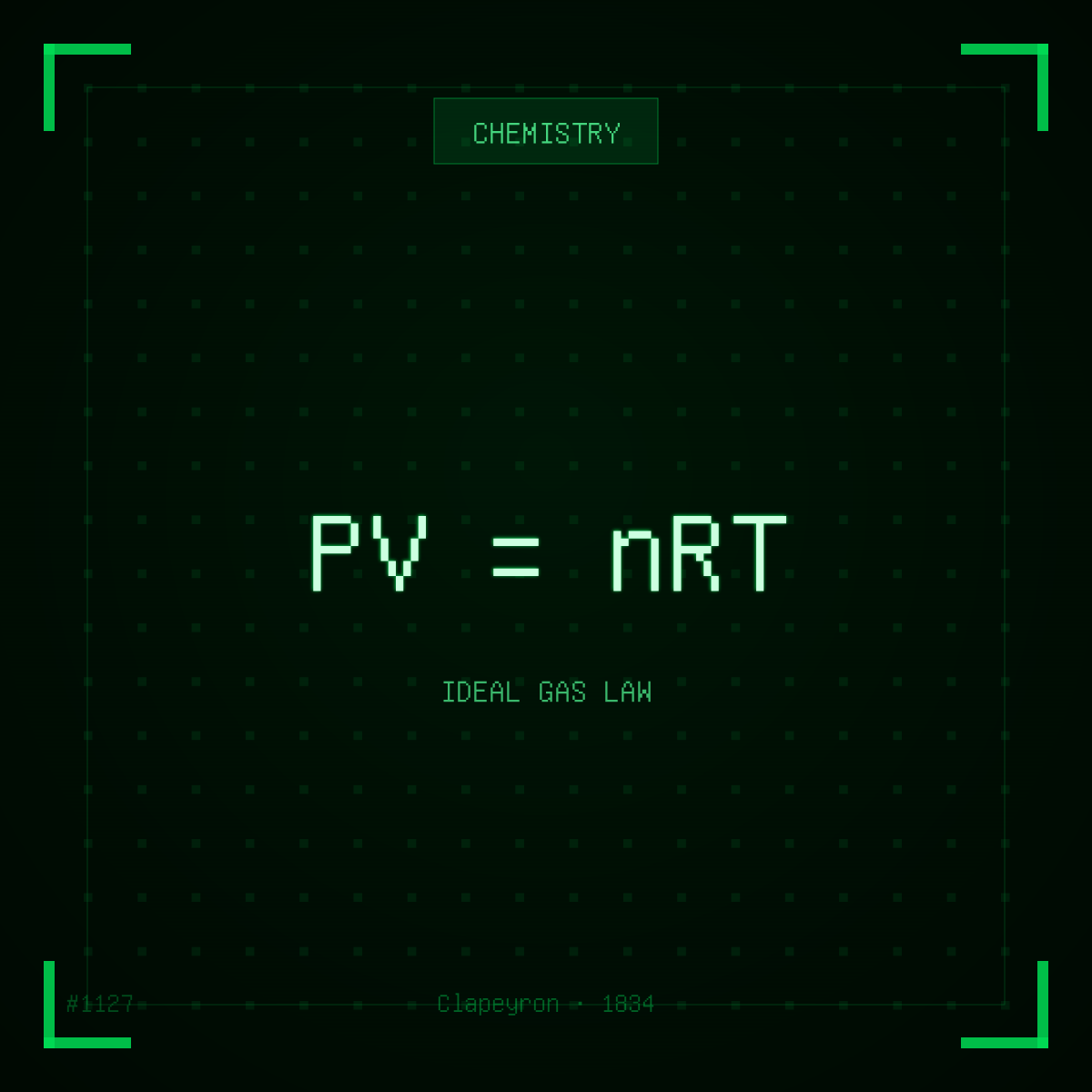 PV = nRT