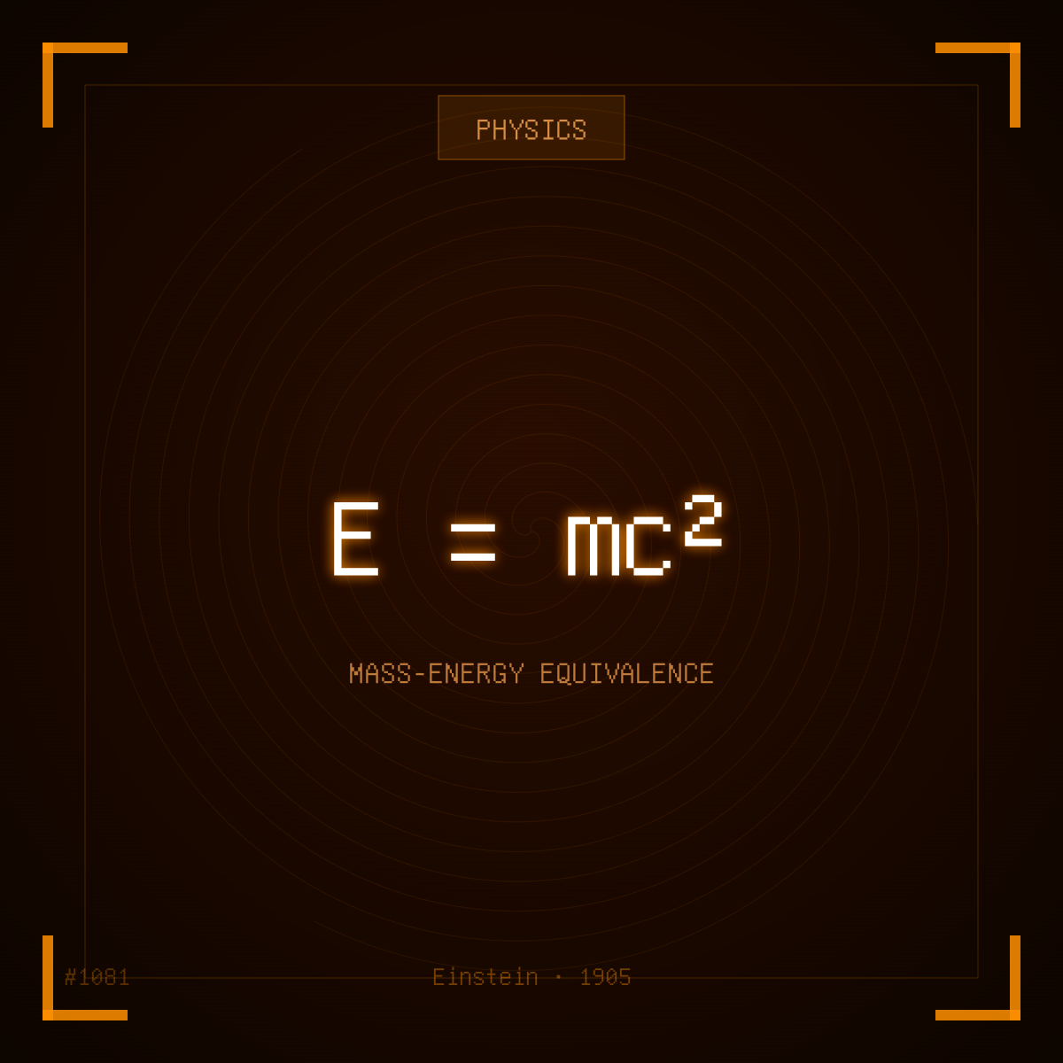 E = mc²